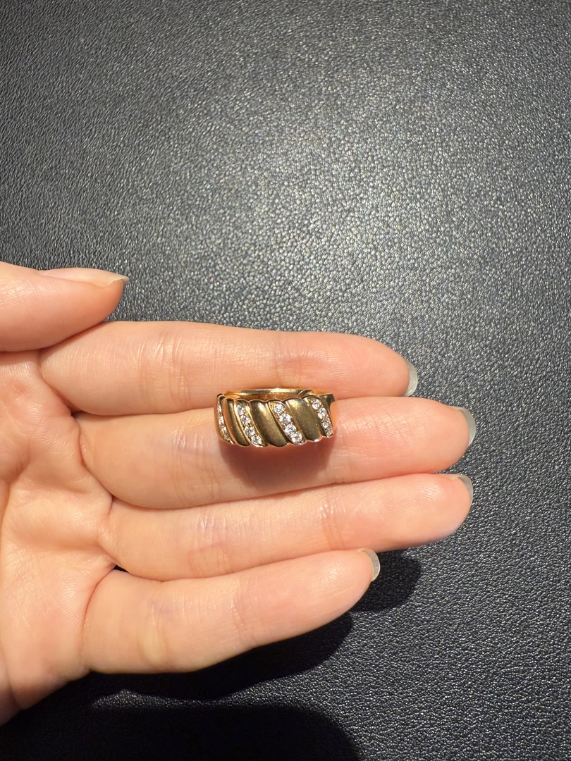 孤品  18K金 钻石戒指 R233502   11指号