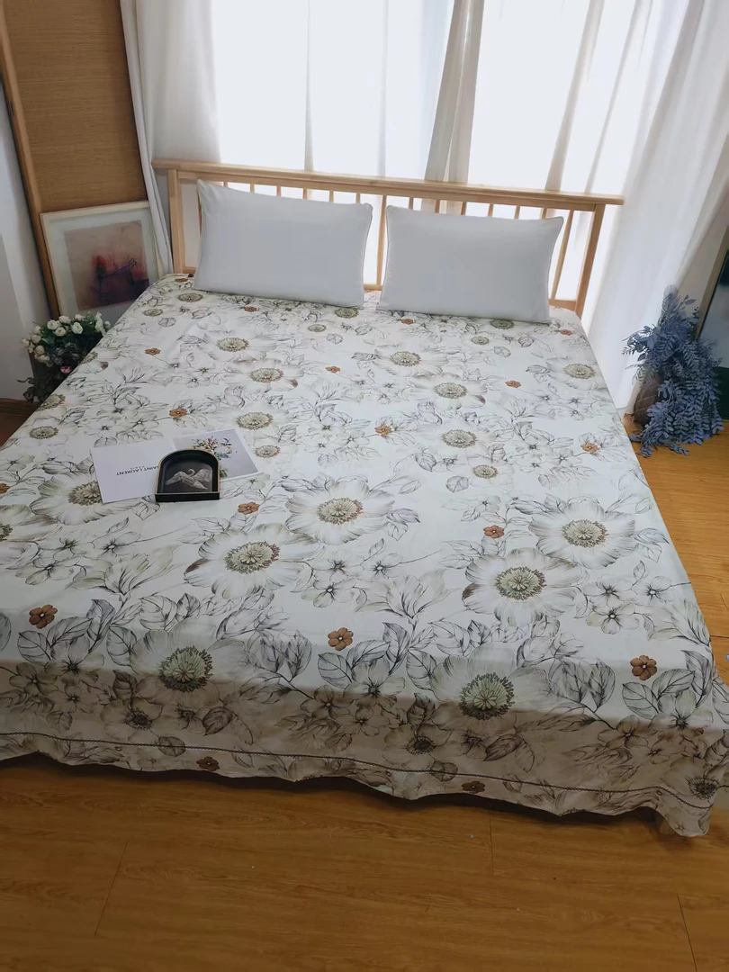 百支彩缎印花床单245*250微瑕～F829