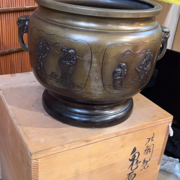 明***我铜中古工艺品摆件