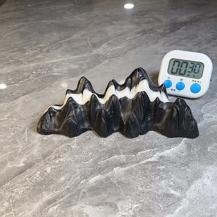 缘***此奇石茶宠鱼缸文房摆件