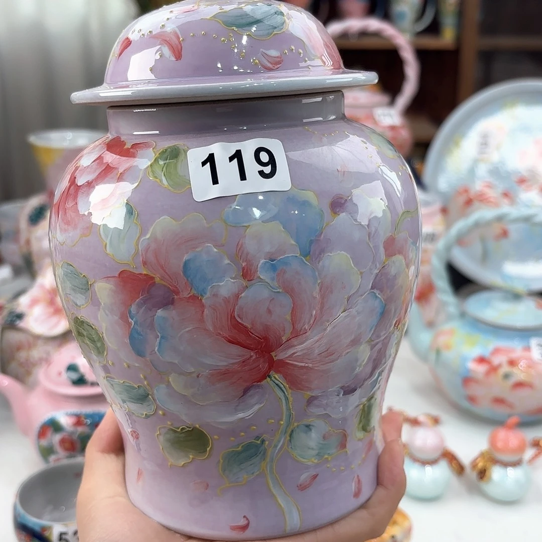 景德镇手绘高温釉下彩陶瓷茶具