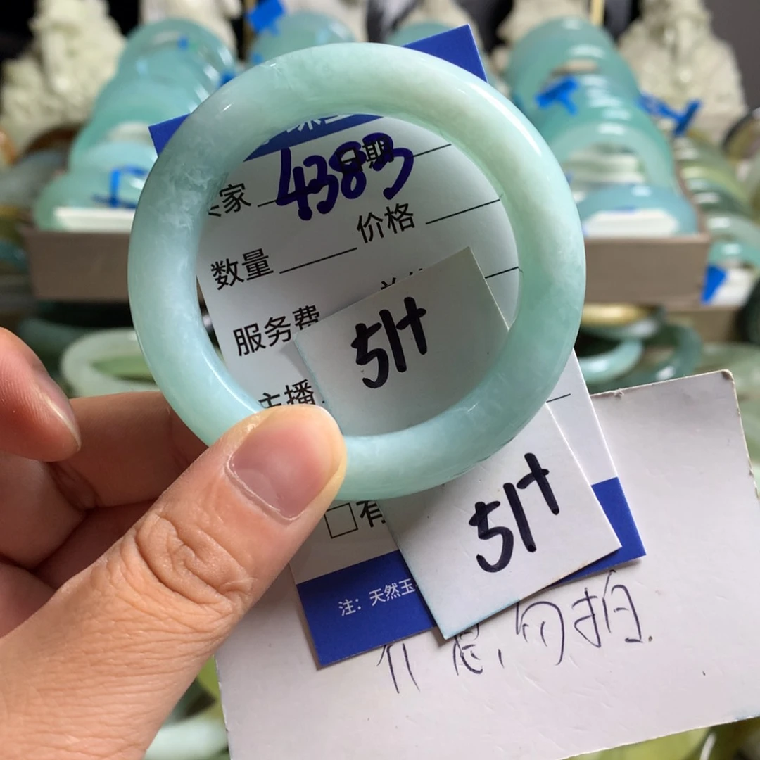 蛇纹石玉未镶嵌手镯4383