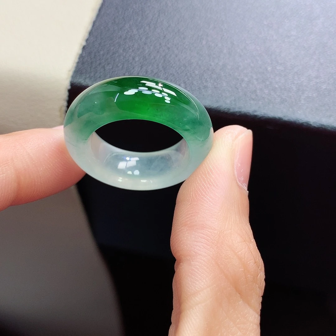 未镶嵌戒指翡翠14-15号