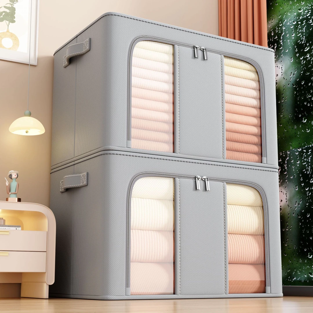 阳离子衣柜收纳箱家用衣物裤子大容量收纳可折叠储物箱整理箱防潮