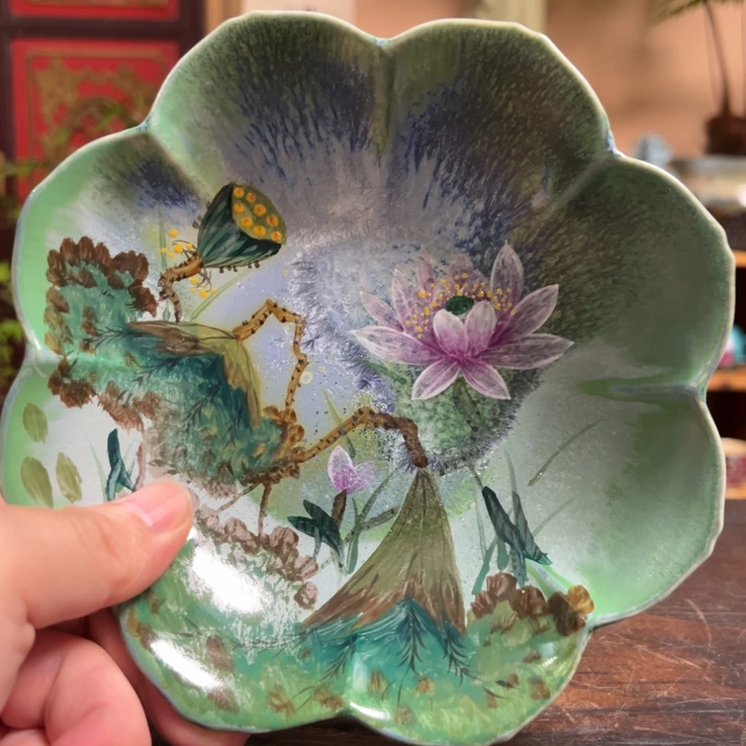 柴烧手工手绘陶瓷