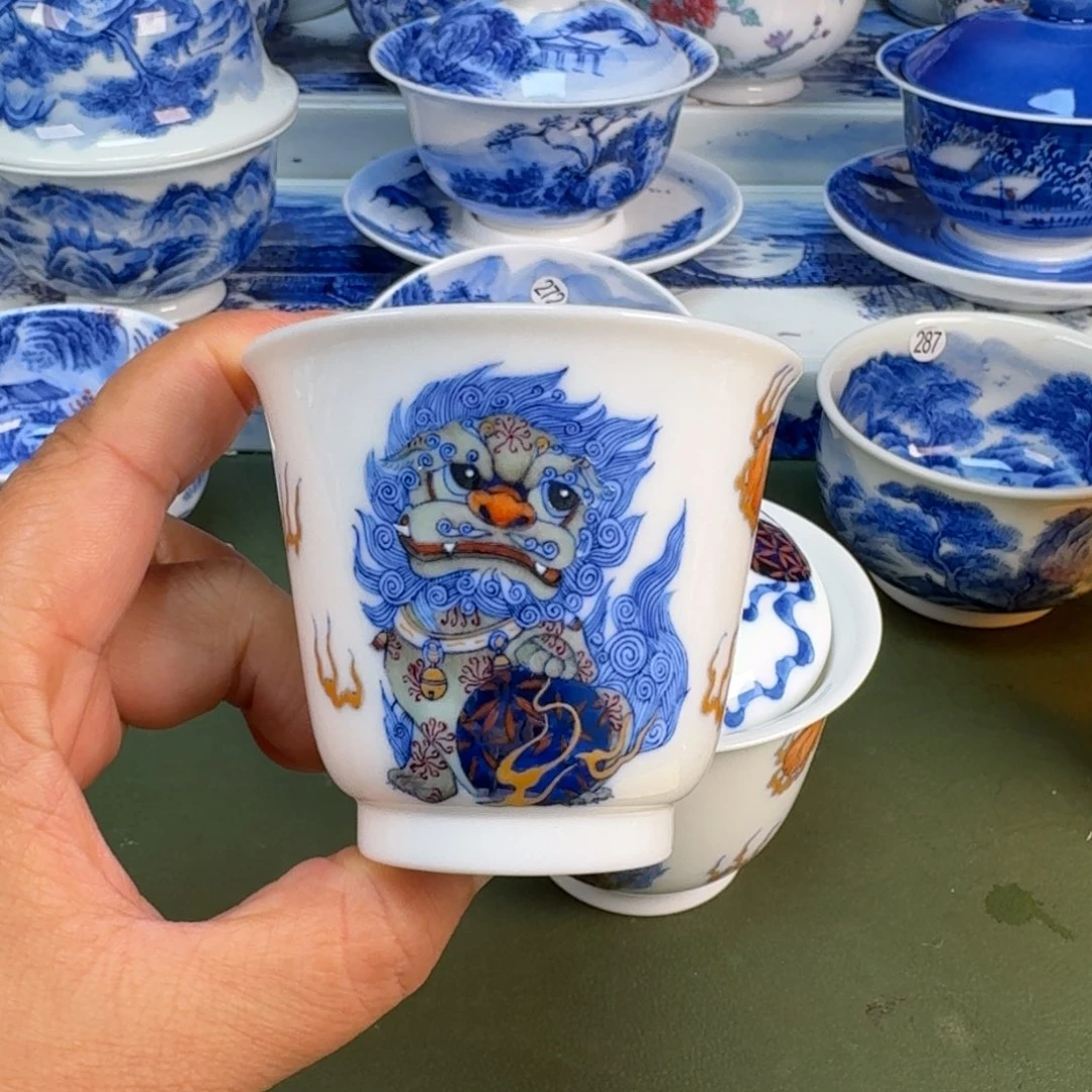 景德镇纯手绘茶具具圆圆277