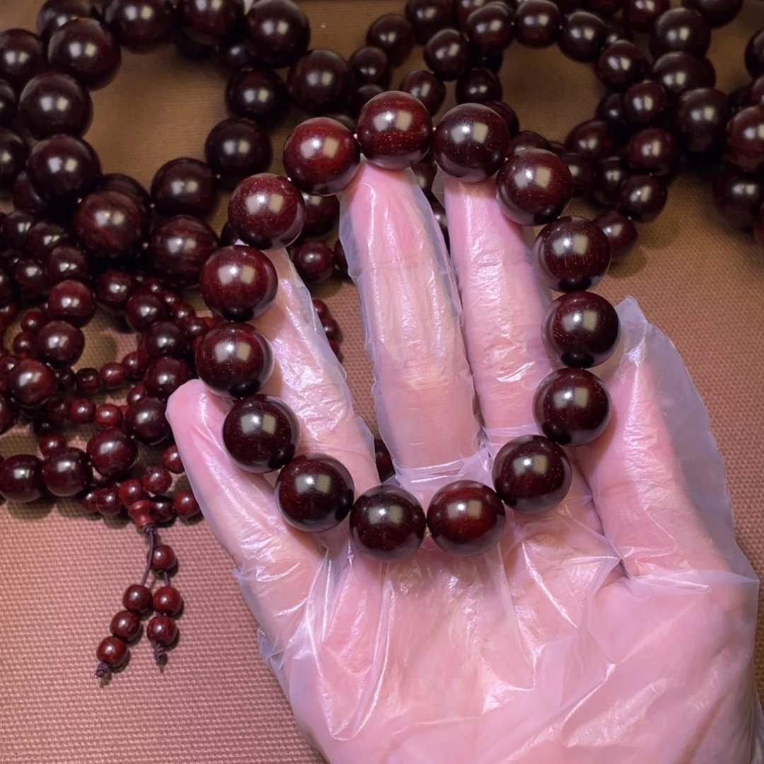 赤***鸡檀香紫檀（小叶紫檀）原生态1.5单圈高油高密