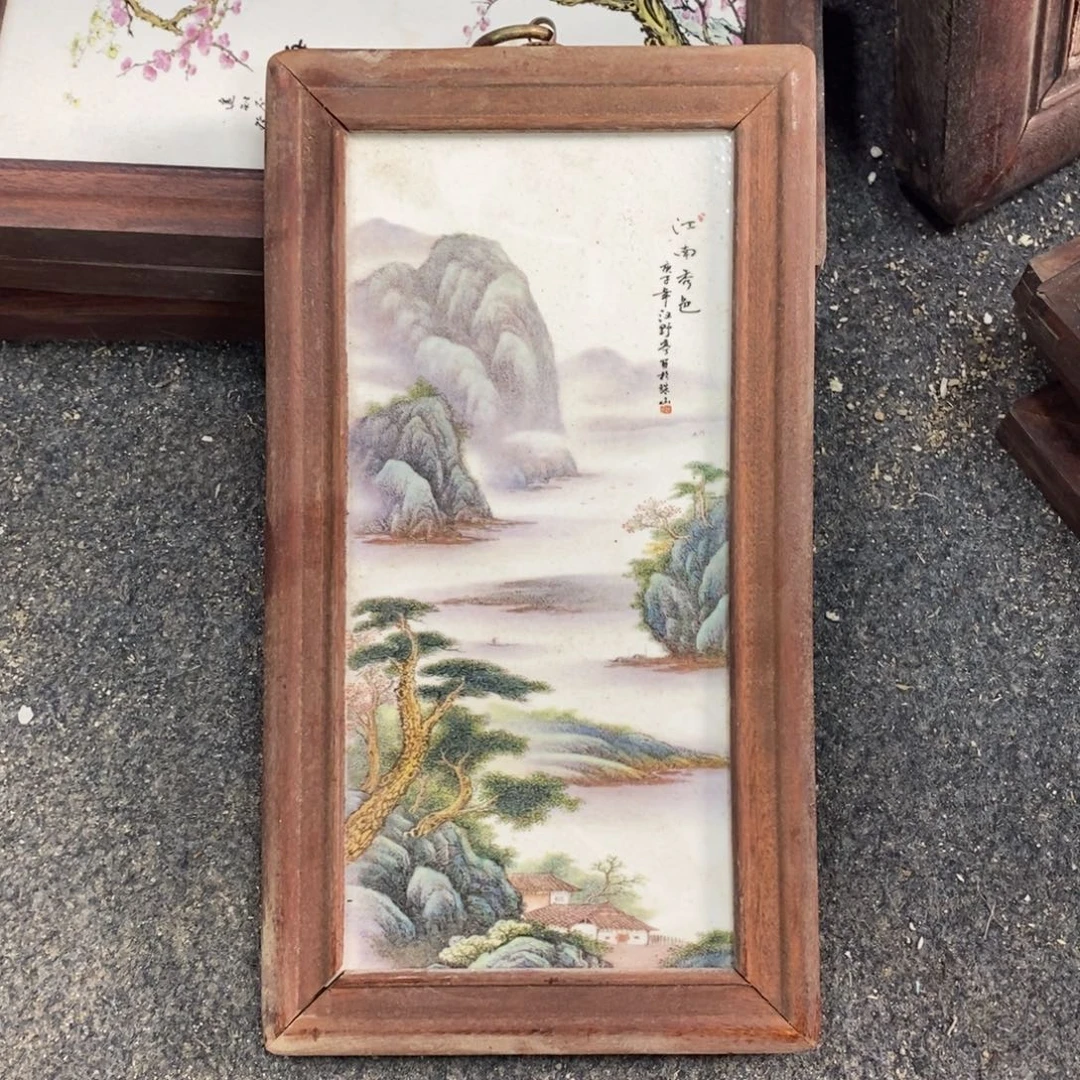 瓷30*16 景德镇瓷板画柴窑烧制