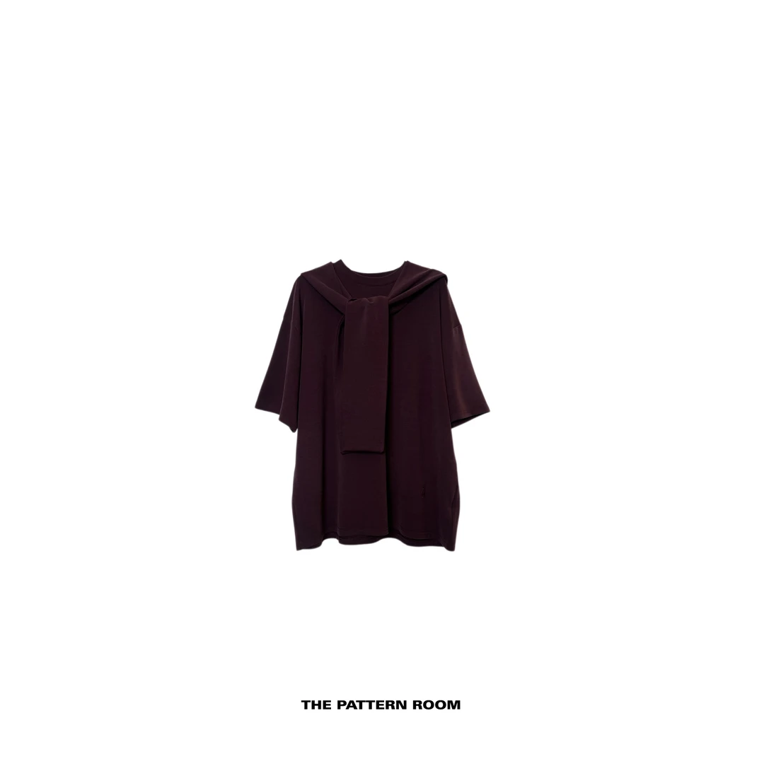 The pattern room | 拆解时髦肉感呼吸棉披肩连帽T恤