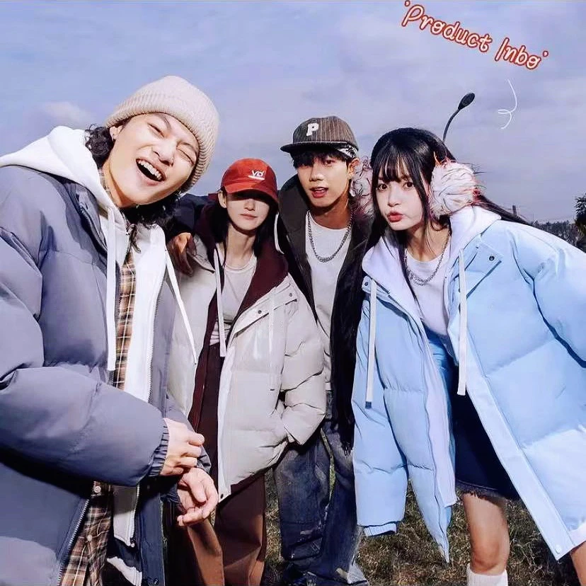 【Paolo Darnley】石墨烯新款棉衣男女冬季连帽假两件外套加厚棉服