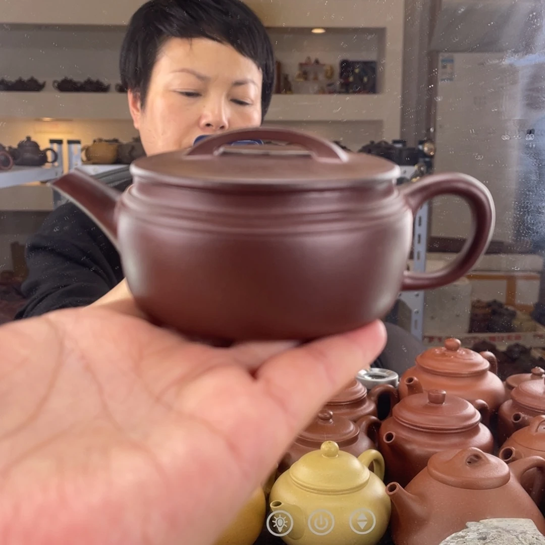 墨***雨紫砂茶壶四号井底槽清汉瓦120cc