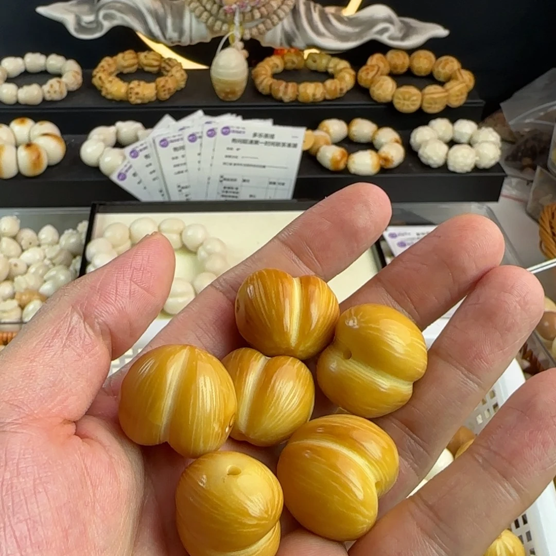 点***星菩提根/象牙果手串瑕疵炭烤拉丝爱心27颗无售后