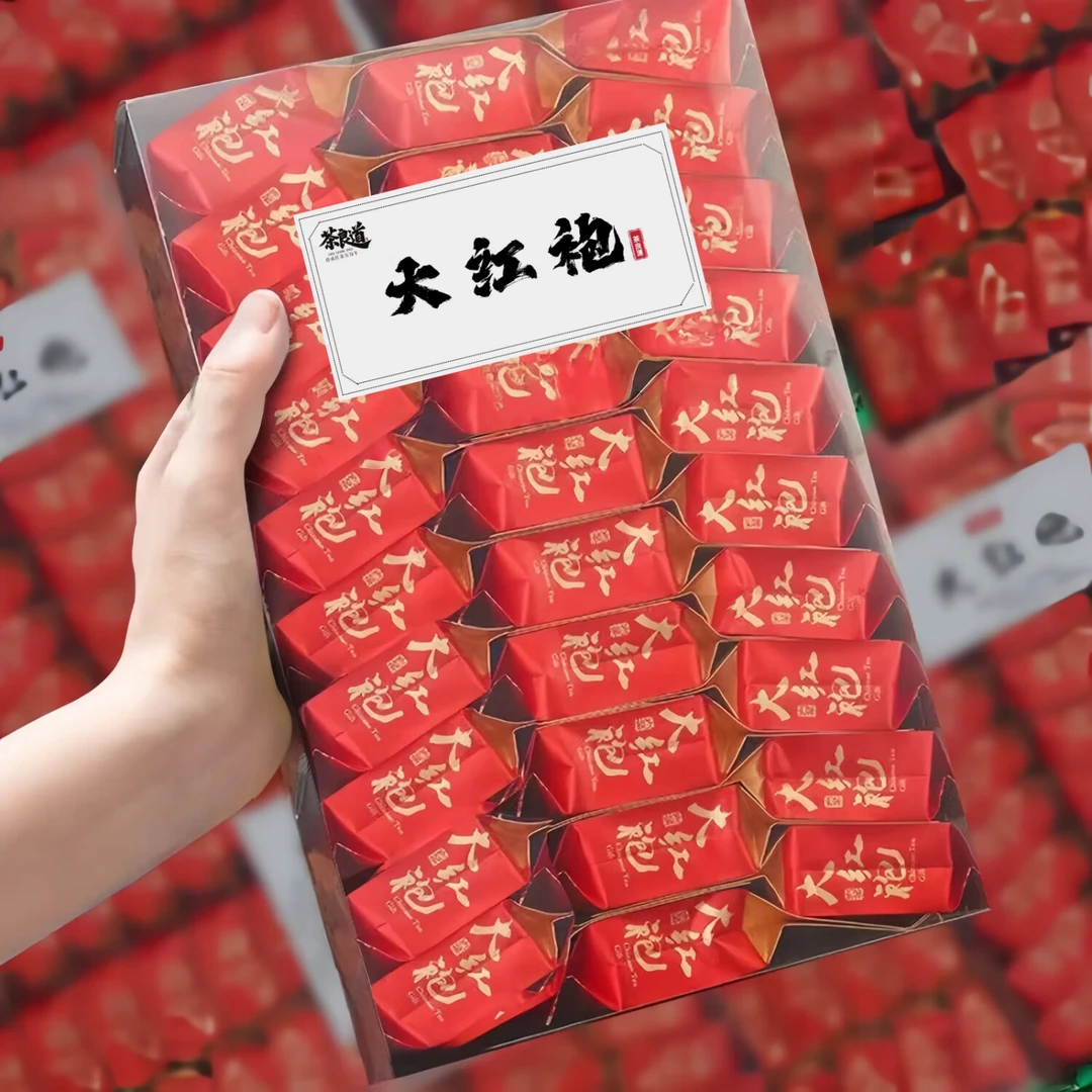 大红袍武夷岩茶正宗乌龙茶新茶浓香型独立小包装高端型礼盒装肉桂