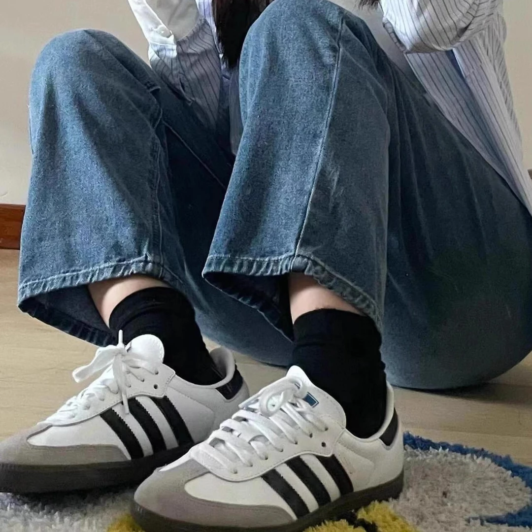 2025新款男女休闲德训鞋多巴胺配色时尚百搭简约运动鞋