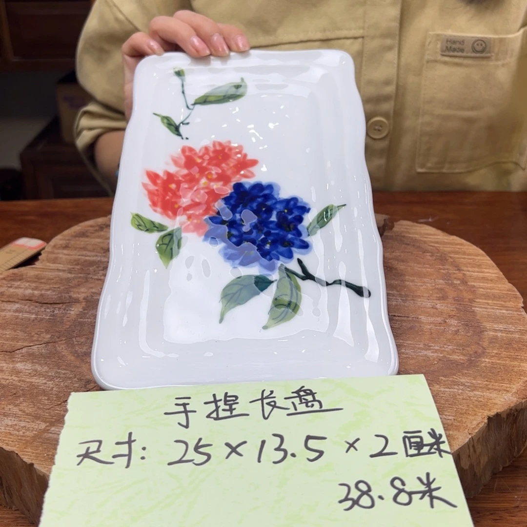 瓷片景德镇陶瓷手工手绘制作