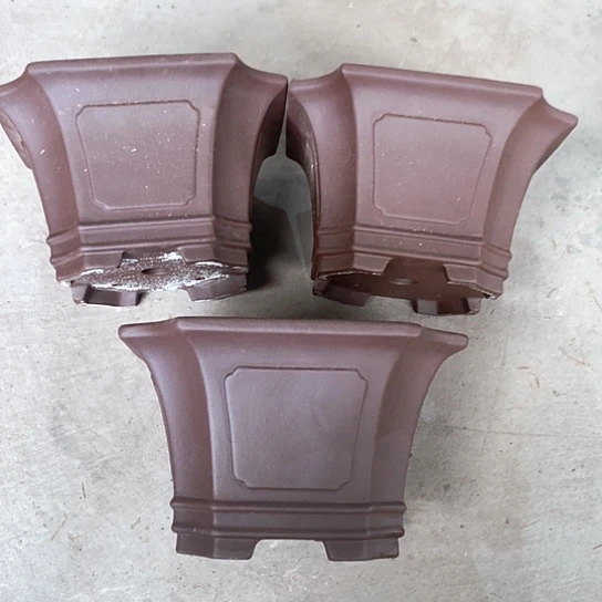 紫砂花盆   紫砂处理3个