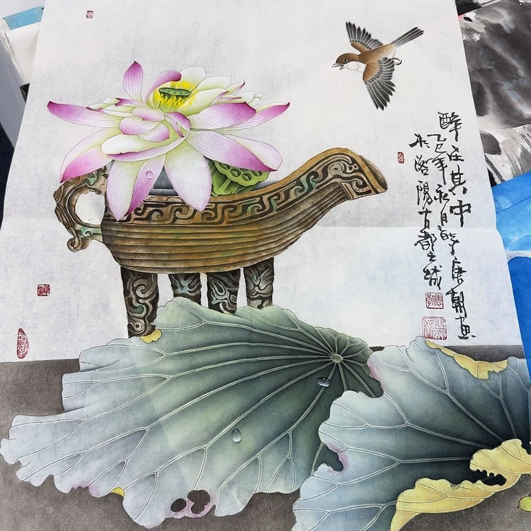 国画纯手作品欣赏图