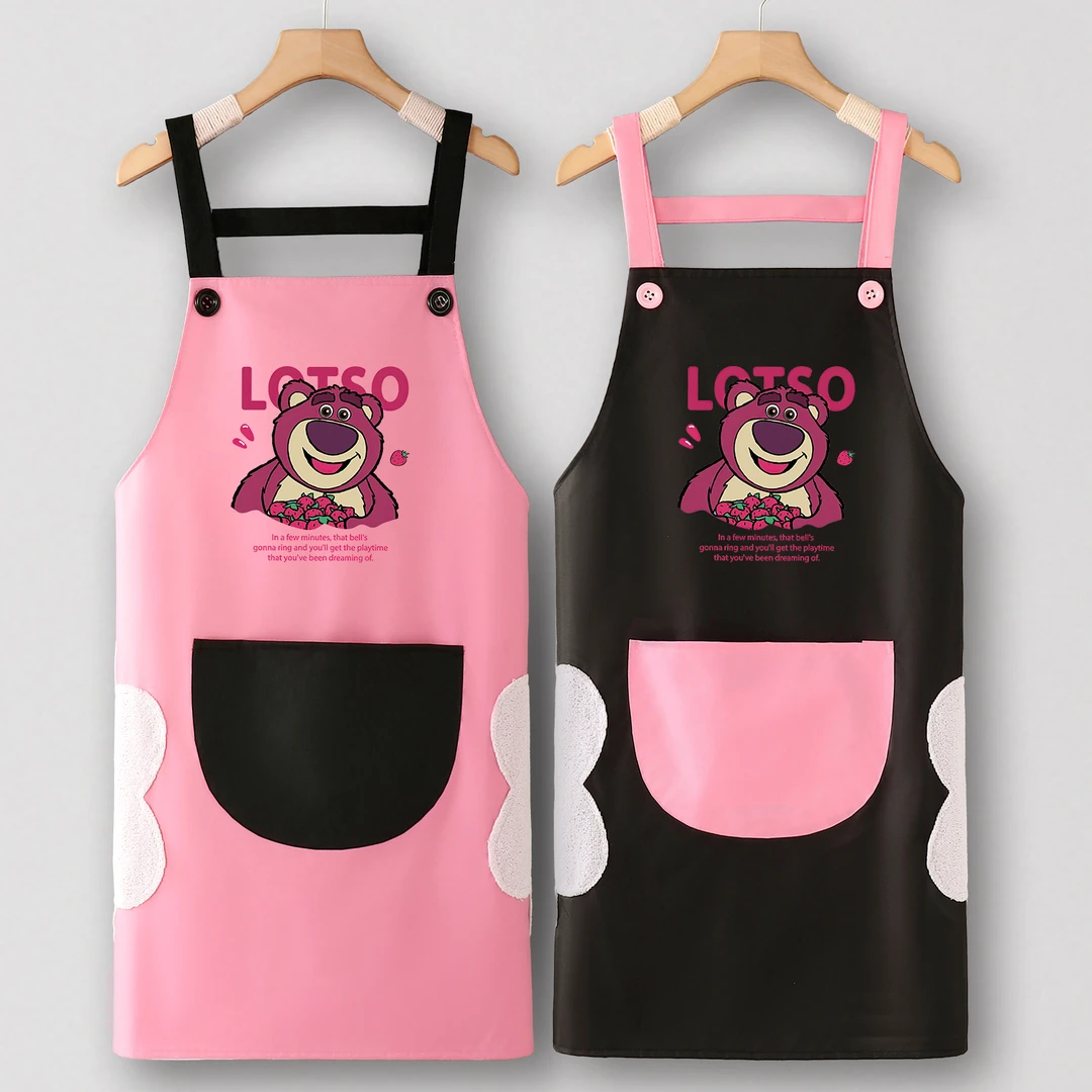 美甲围裙厨房家用2025新款耐磨工作服女防水防防防水防油掉皮围裙