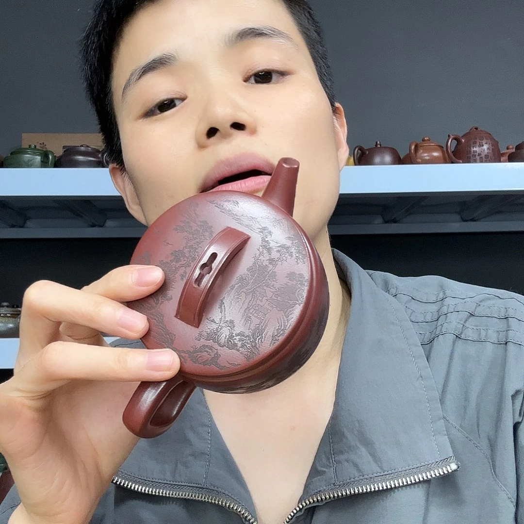 茶壶底槽青民间手艺人全手工制作