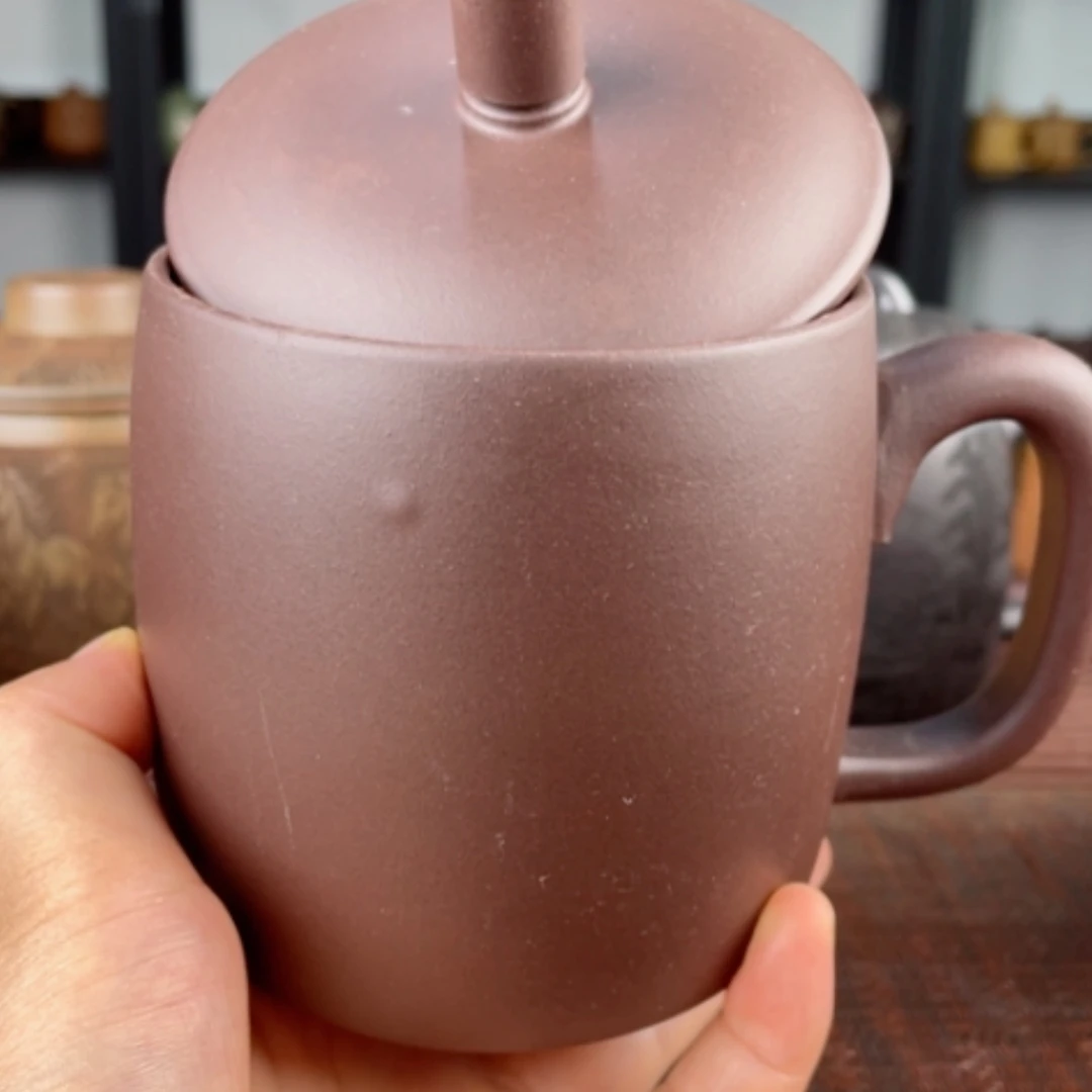【闪购商品】茶杯紫砂宜兴原矿紫砂盖杯微瑕
