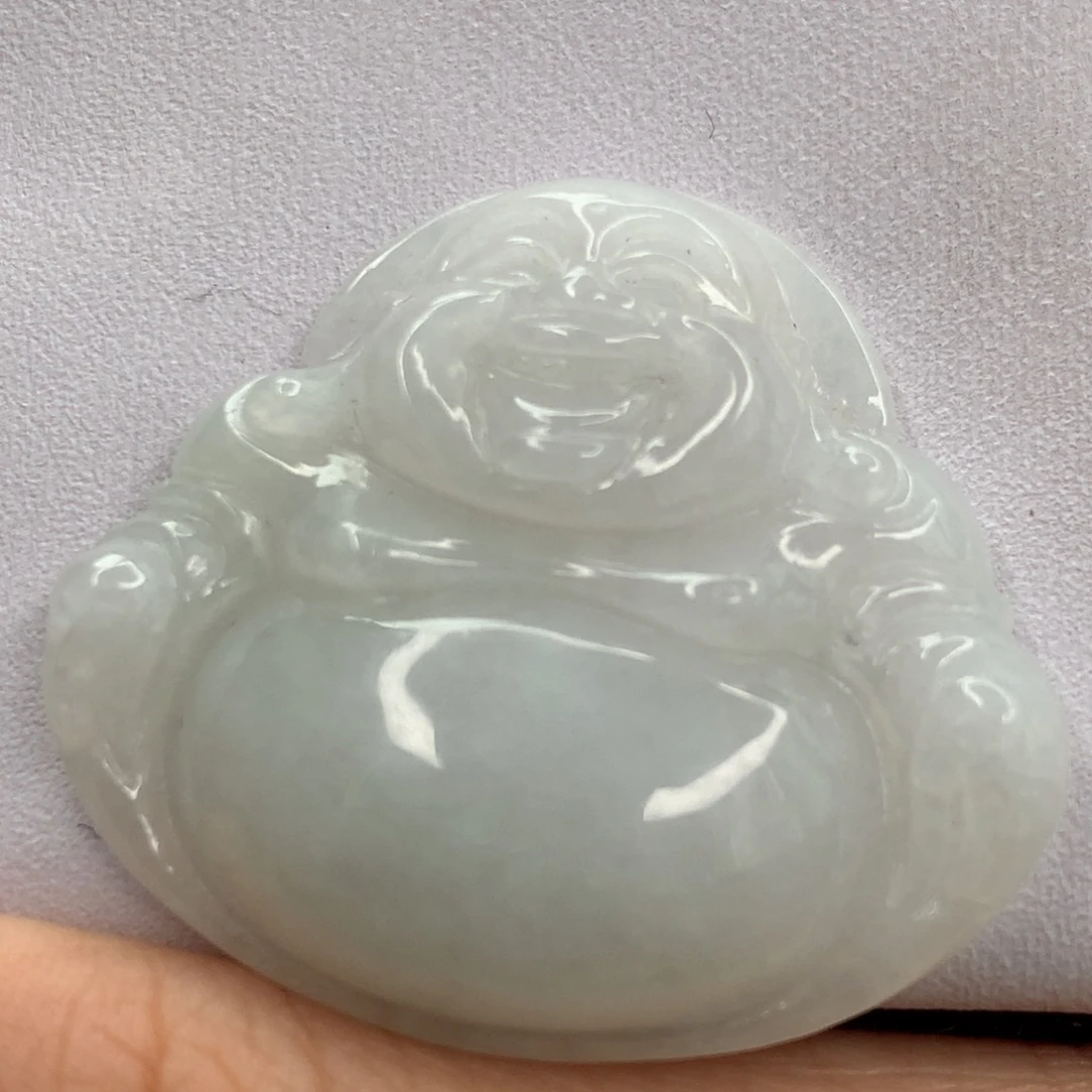 翡翠未镶嵌颈饰佛公