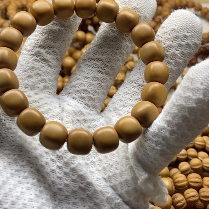 猴头核桃手串面包六方11➕哑光原色