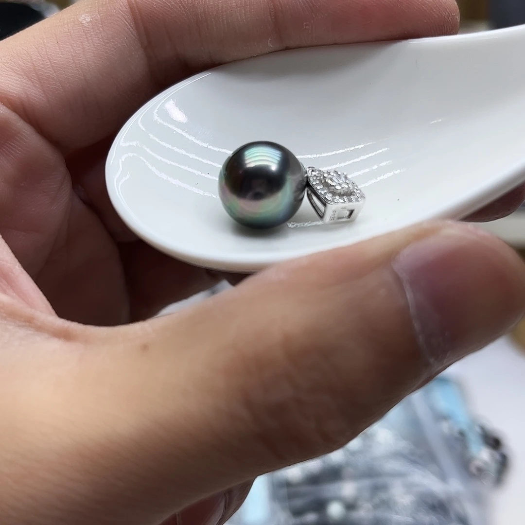 颈饰银S925镶嵌海水珍珠