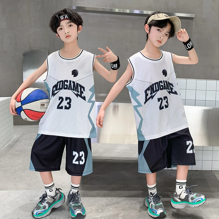男童篮球服套装夏季薄款2025新款中大童运动夏装儿童装背心速干衣