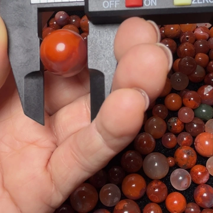 南红玛瑙未镶嵌珠宝奇石322号圆珠一个尺寸16毫米左右