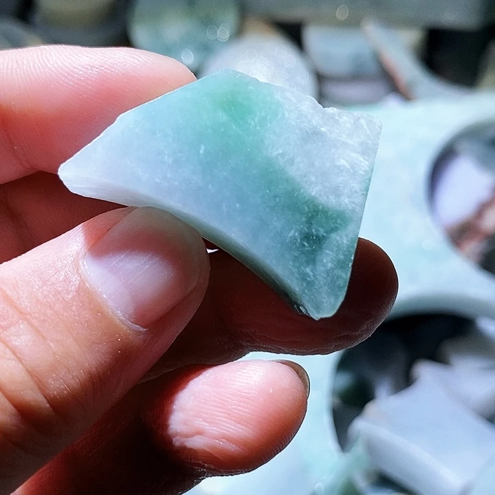 散珠翡翠边角料116