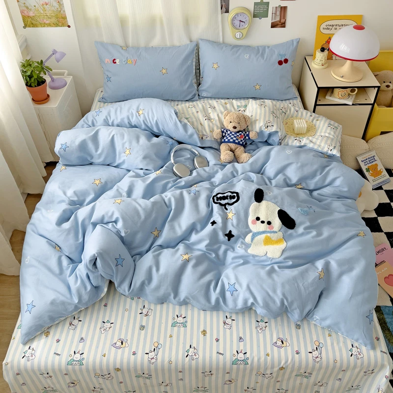 A类母婴级全棉亲肤透气四件套裸睡级品质单双人可用