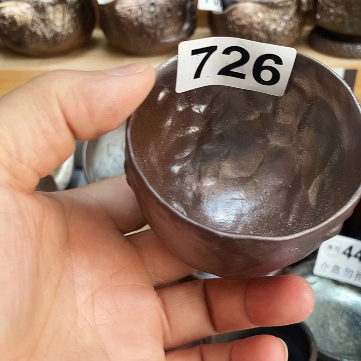 茶杯紫砂柴烧纯手工726