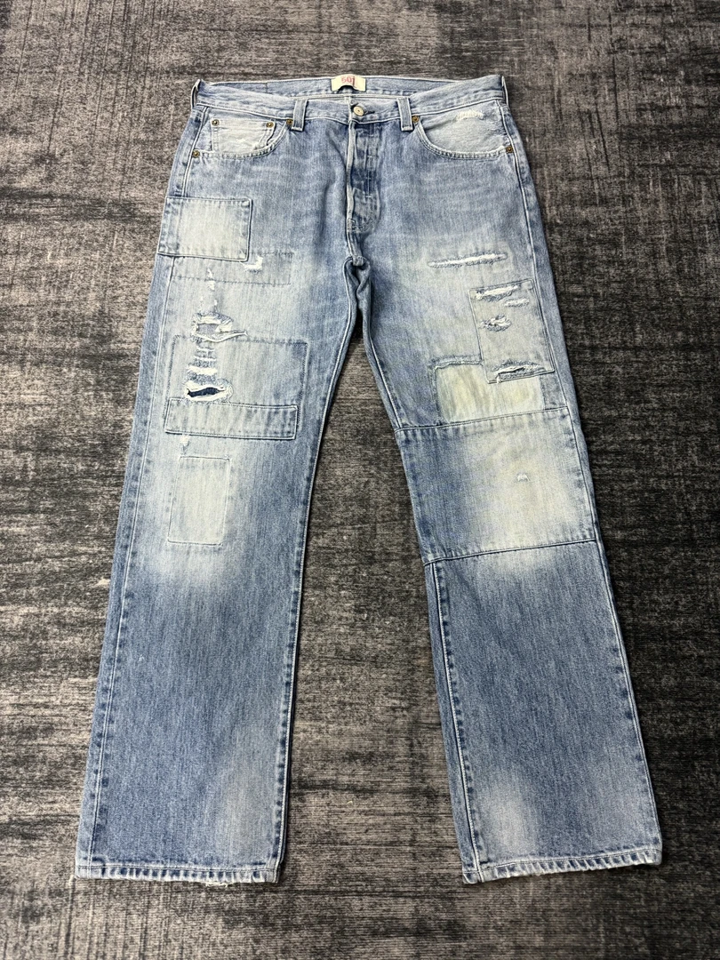 VintageLevis501水洗复古直筒休闲牛仔裤 W90/L106