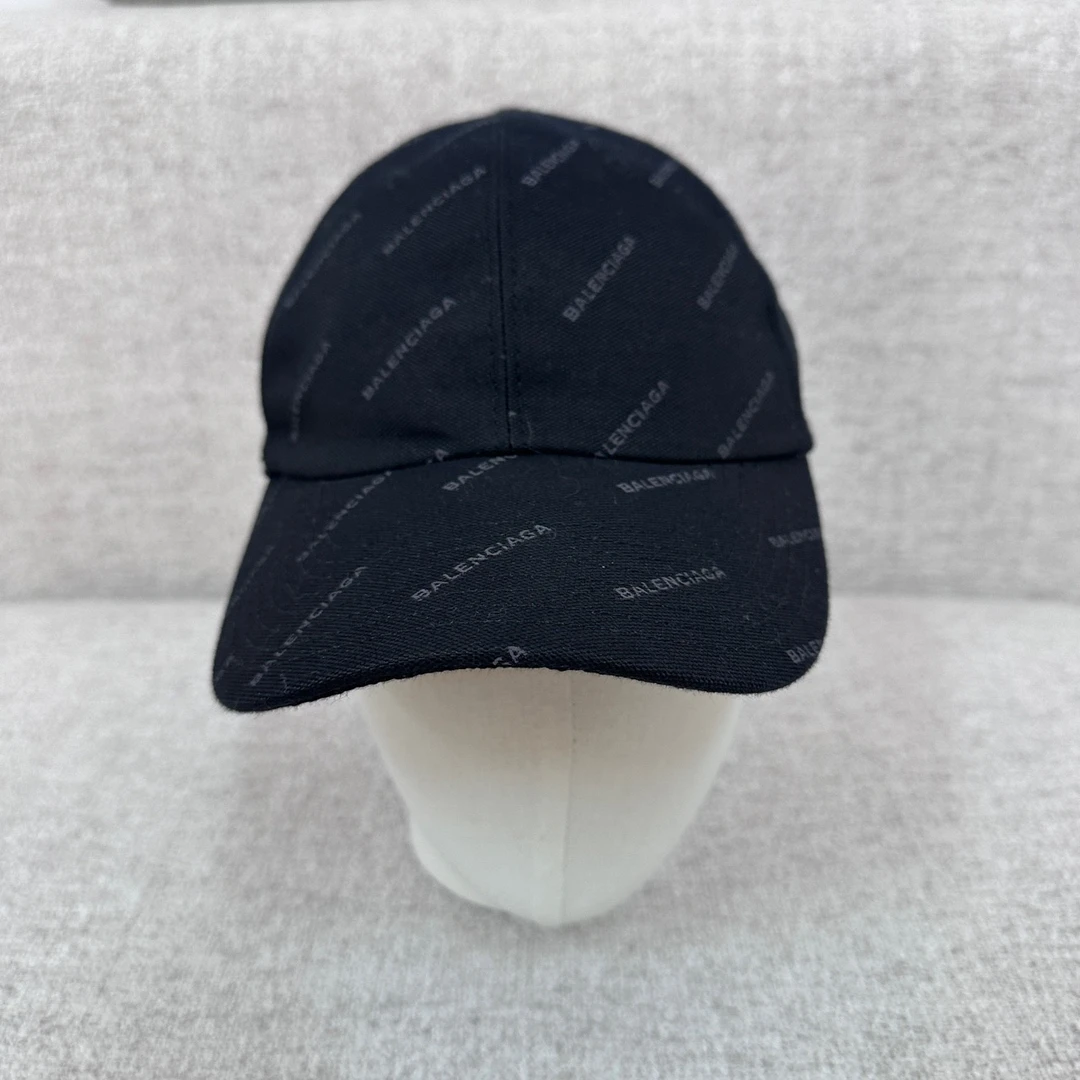 未使用 Balenciaga/巴黎世家 满印logo棒球帽