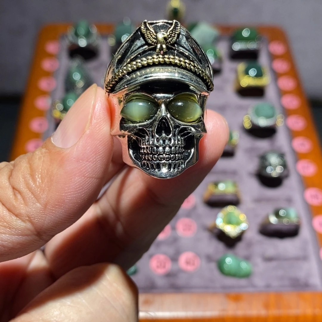 和田玉（碧玉）未镶嵌戒指