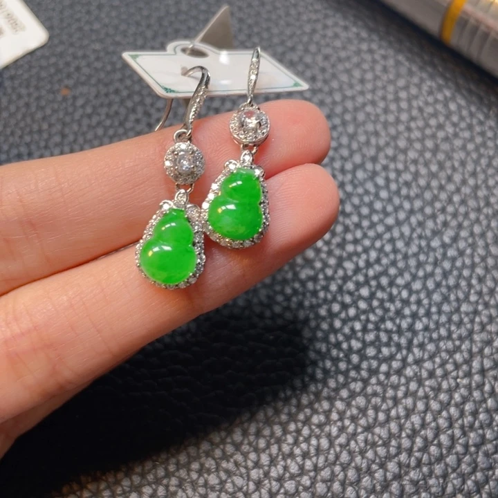 翡翠银S925镶嵌吊坠(不含链)