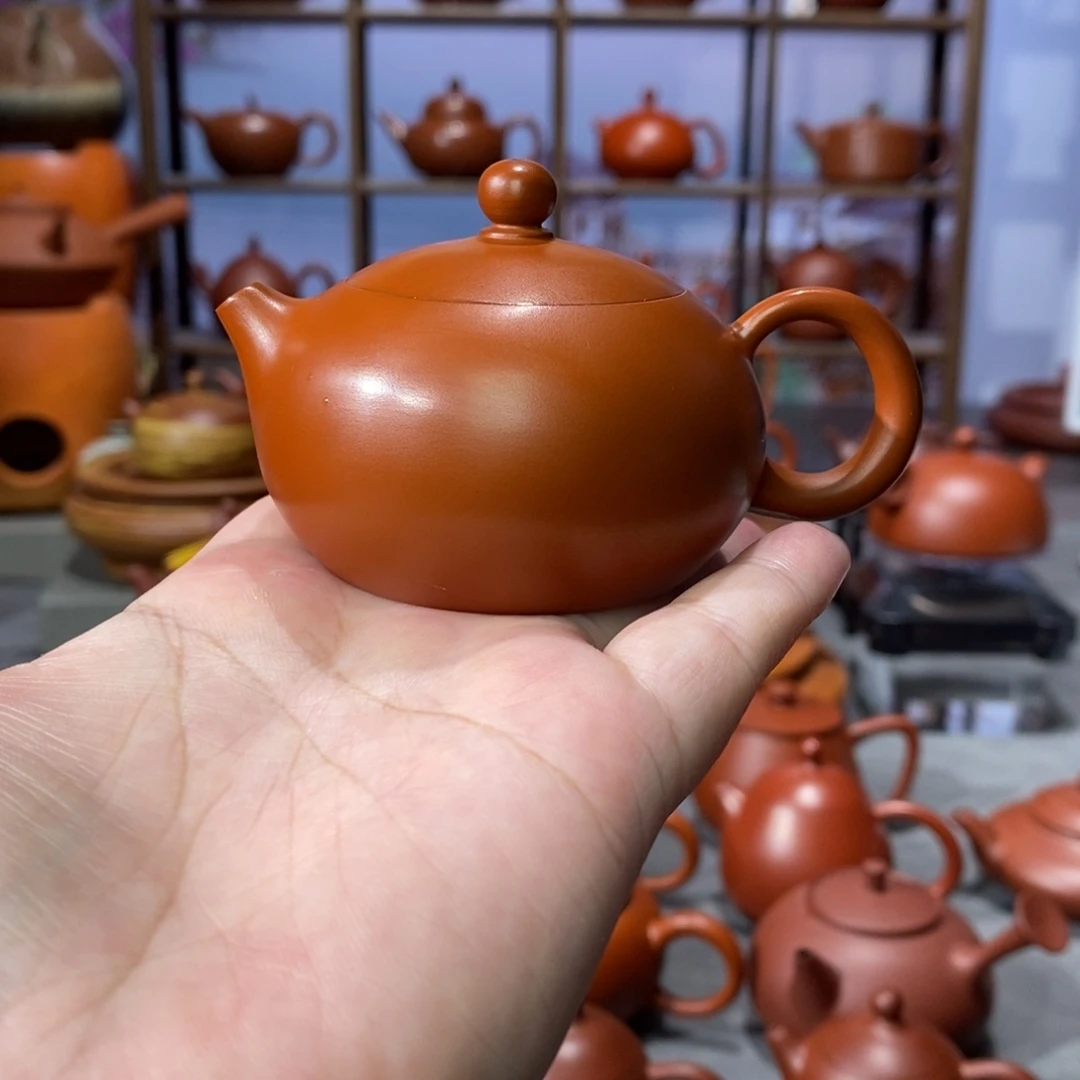 茶壶朱泥吴炫杰朱泥小西施壶75c