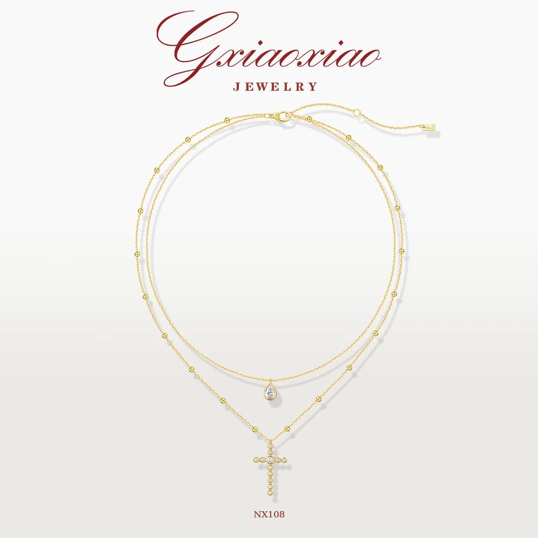 925银 【琉璃云裳】轻奢高级感十字架项链 NX108
