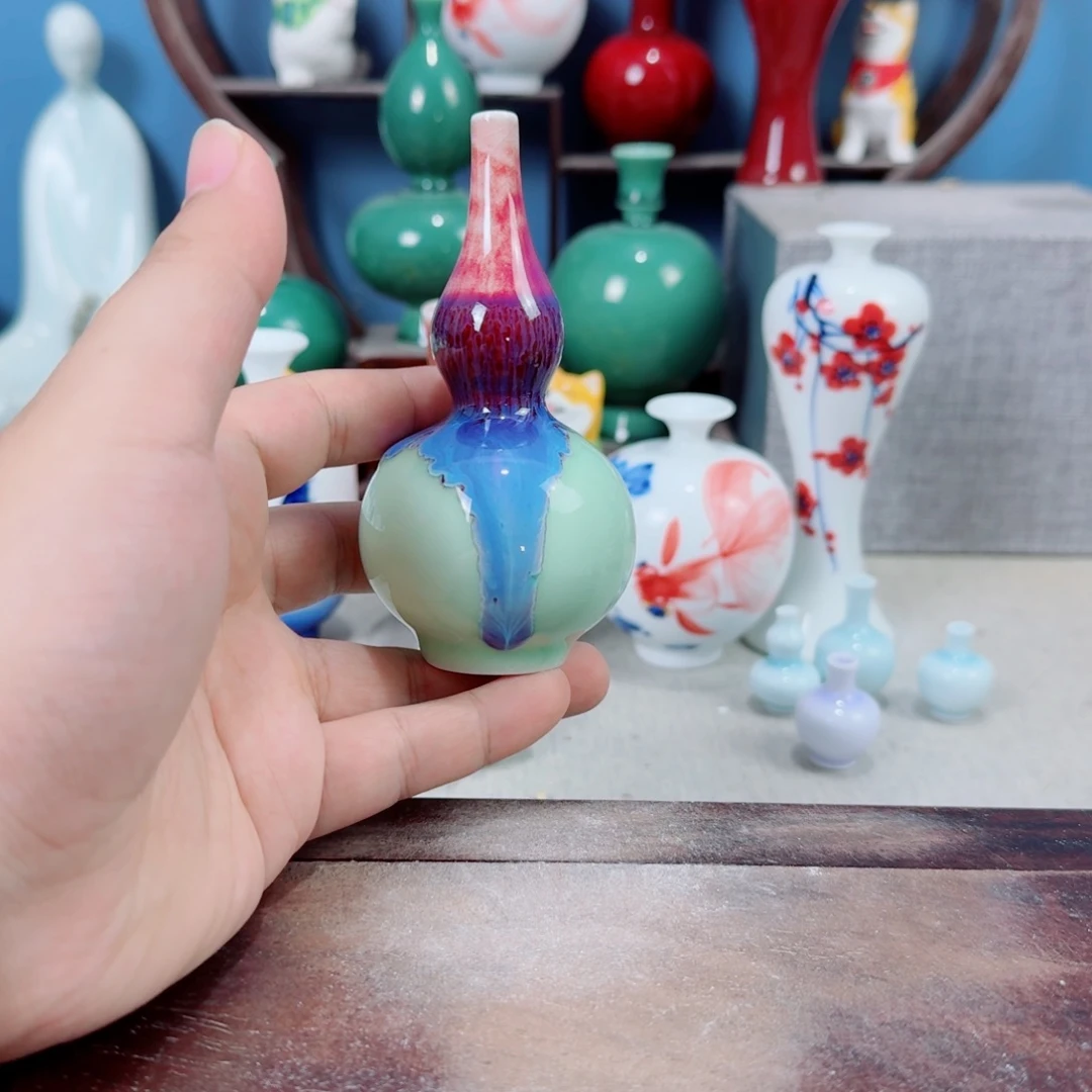 陶瓷手工小花器摆件