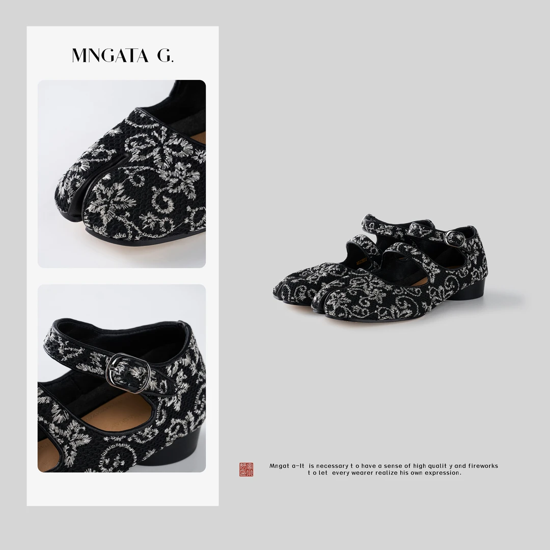 MNGATA G.宫小妍【分趾鞋】25春百搭个性芭蕾舞鞋分趾鞋5021605