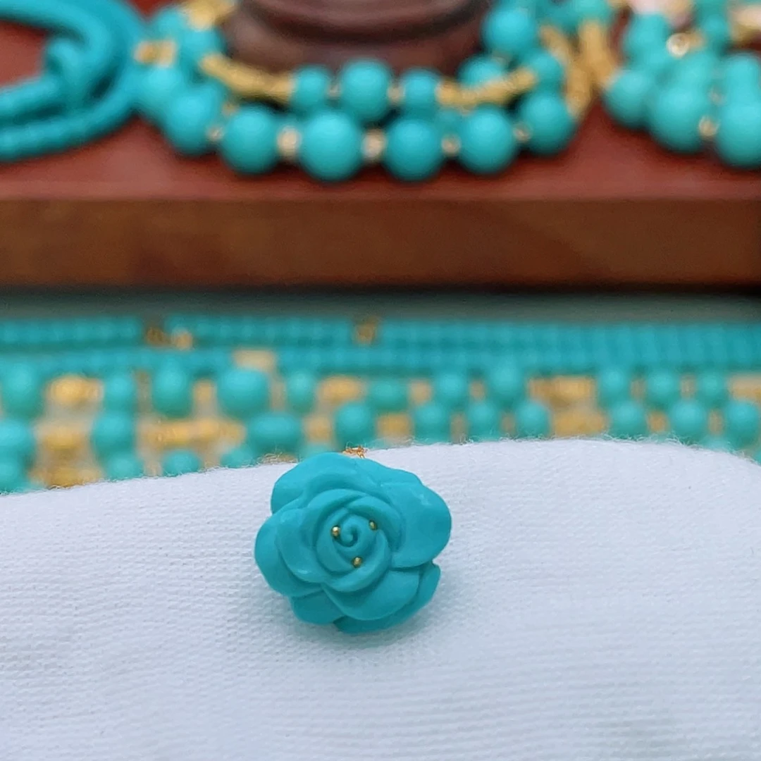 绿松石未镶嵌珠宝半成品