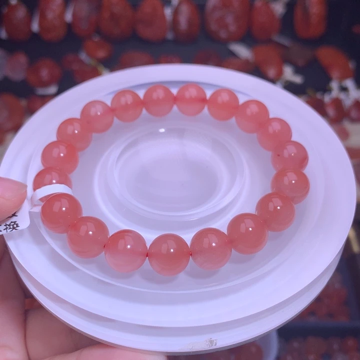 南红玛瑙未镶嵌珠宝半成品冰粉手串