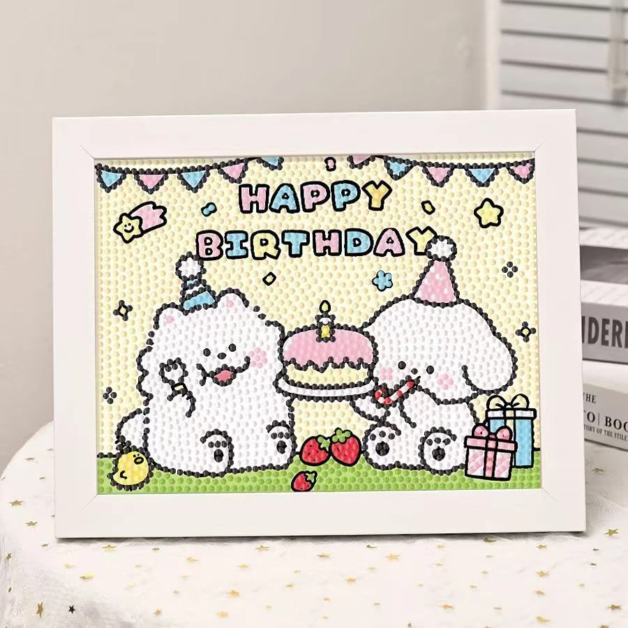 DIY手工钻石贴画儿童学生益智解闷摆台装饰画送给男朋友生日礼物