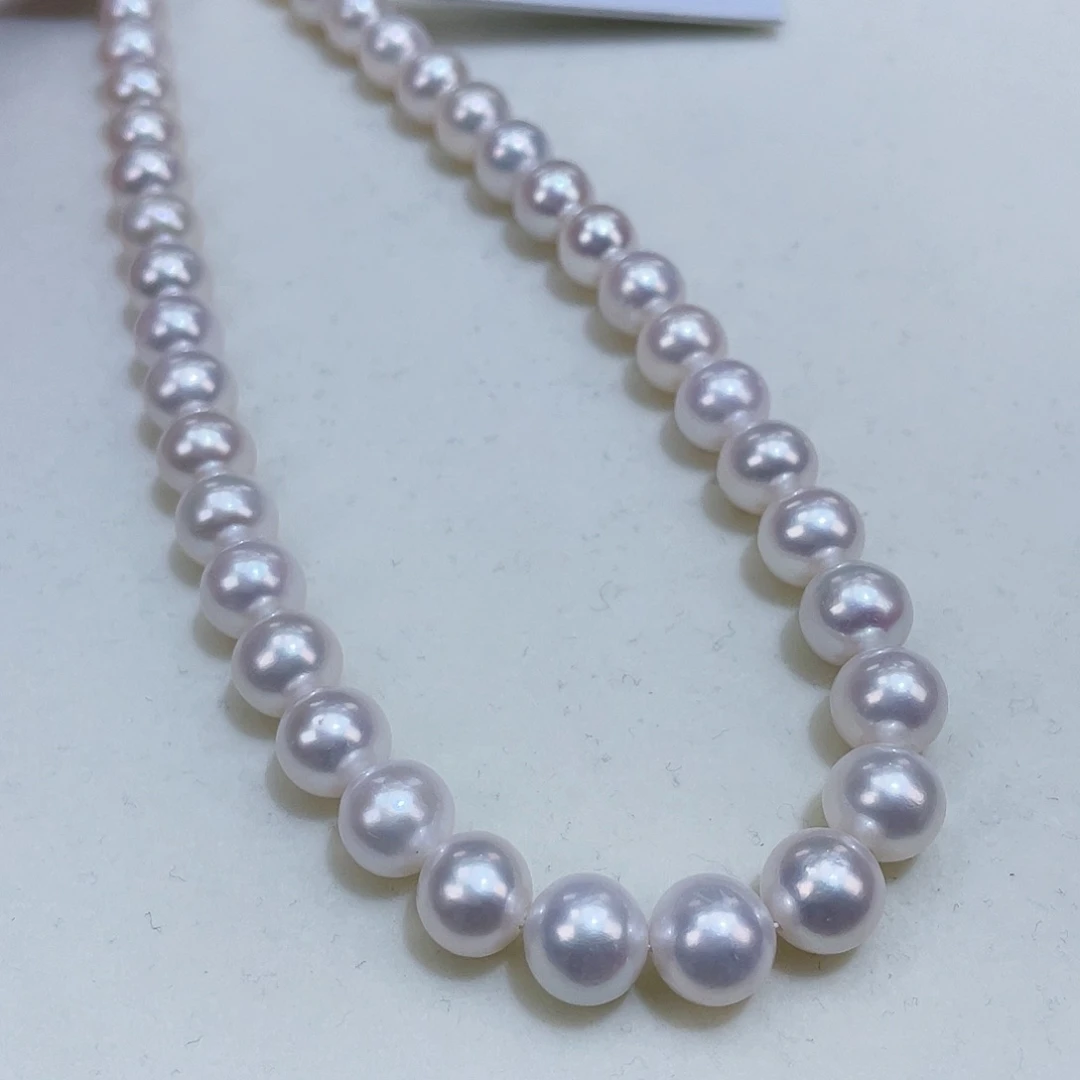 淡水珍珠9/10镜面炫彩极强光银S925镶嵌