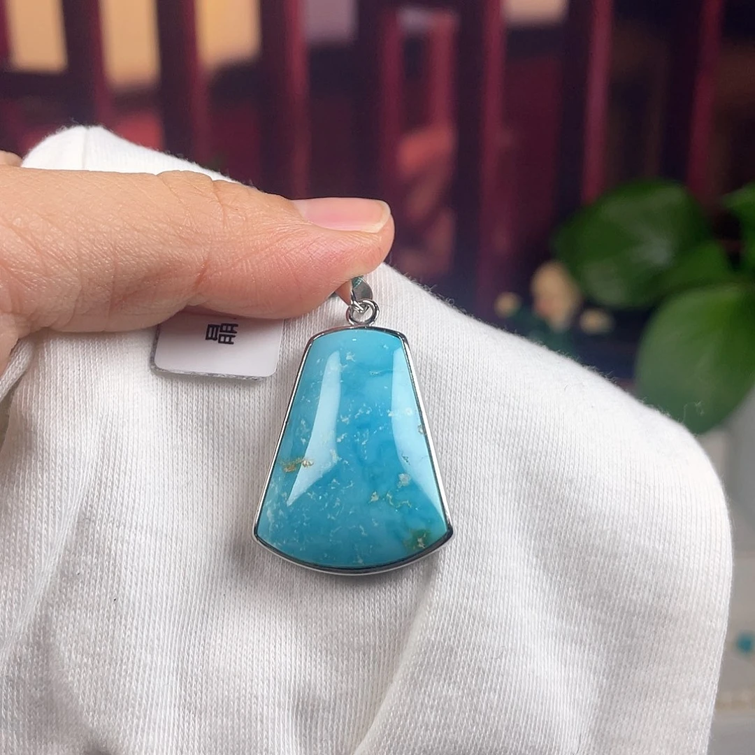 绿松石配饰银S925镶嵌