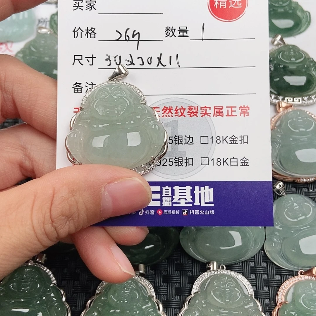 翡翠银S925镶嵌颈饰