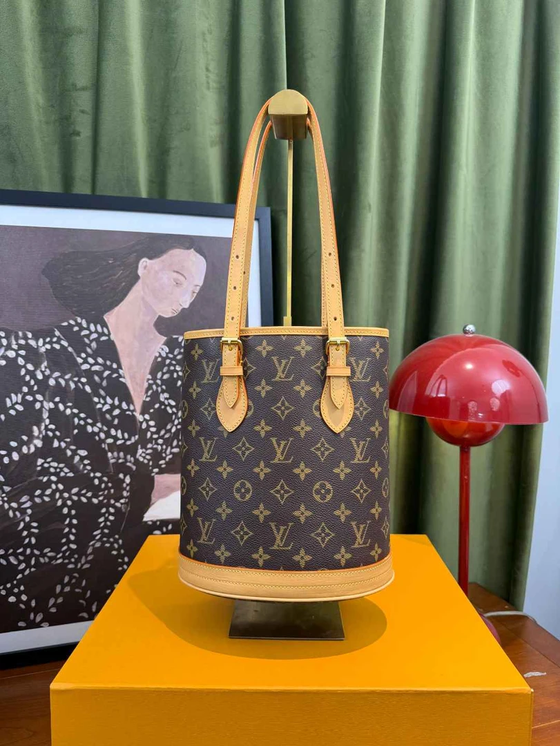 修复品LouisVuitton/路易威登【新植鞣】小水桶包经典手提LV女包