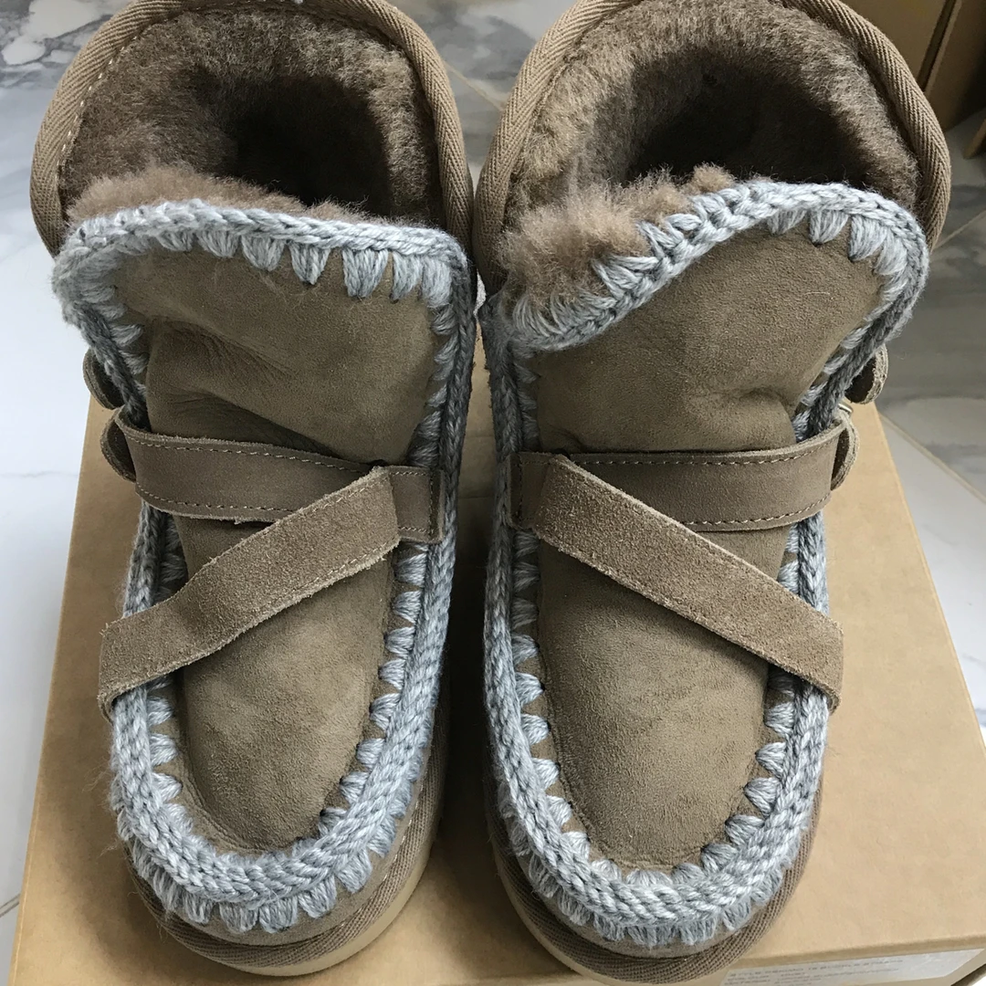 卡口雪地靴 - D003