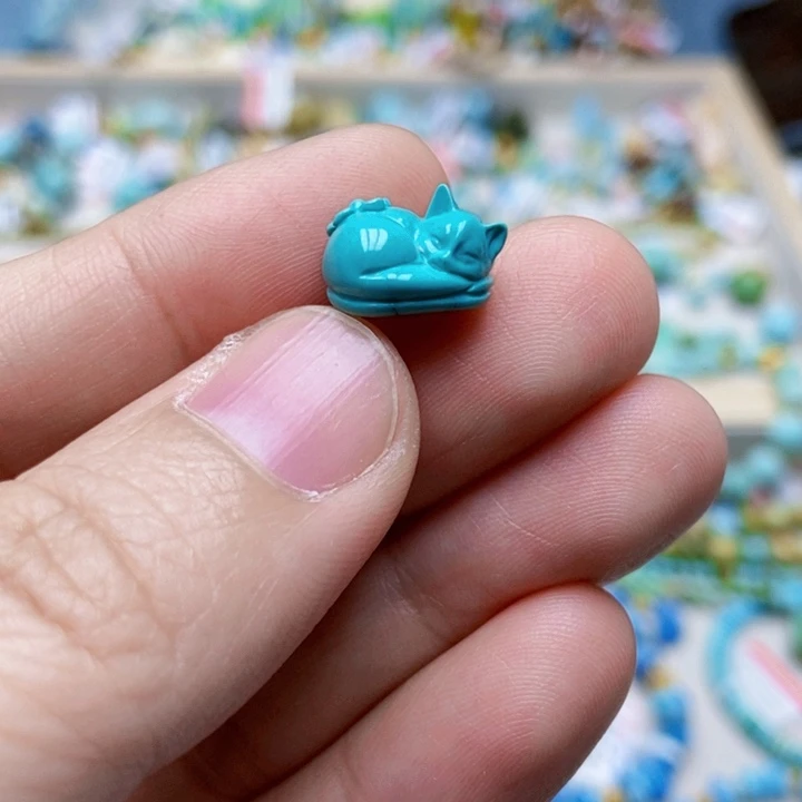 绿松石未镶嵌挂件24