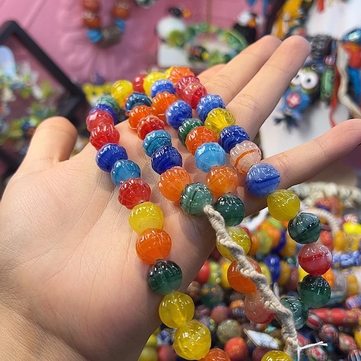 玻璃颈饰尼泊尔琉璃